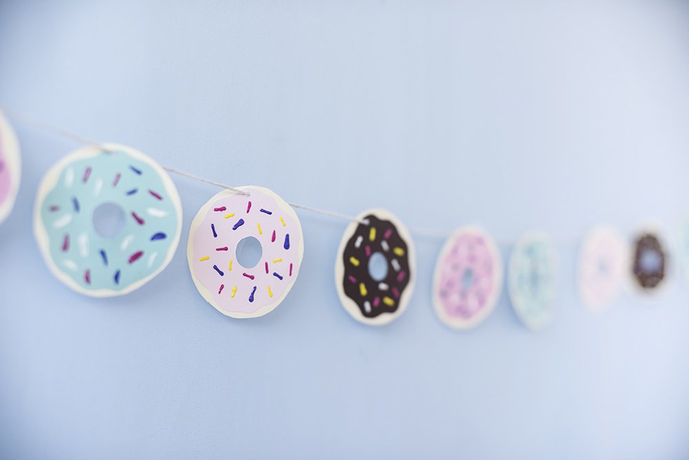 DIY Donut Party Garland Beaucoup Blog