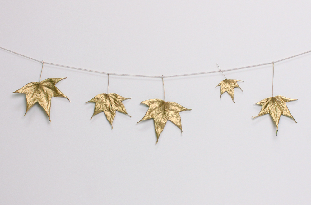 Metallic Gold Leaf Garland