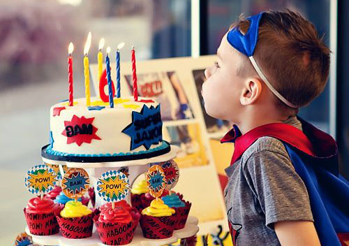 Boxes Children Birthday Party Cake Favour Boom Boom Loot Ka-Pow