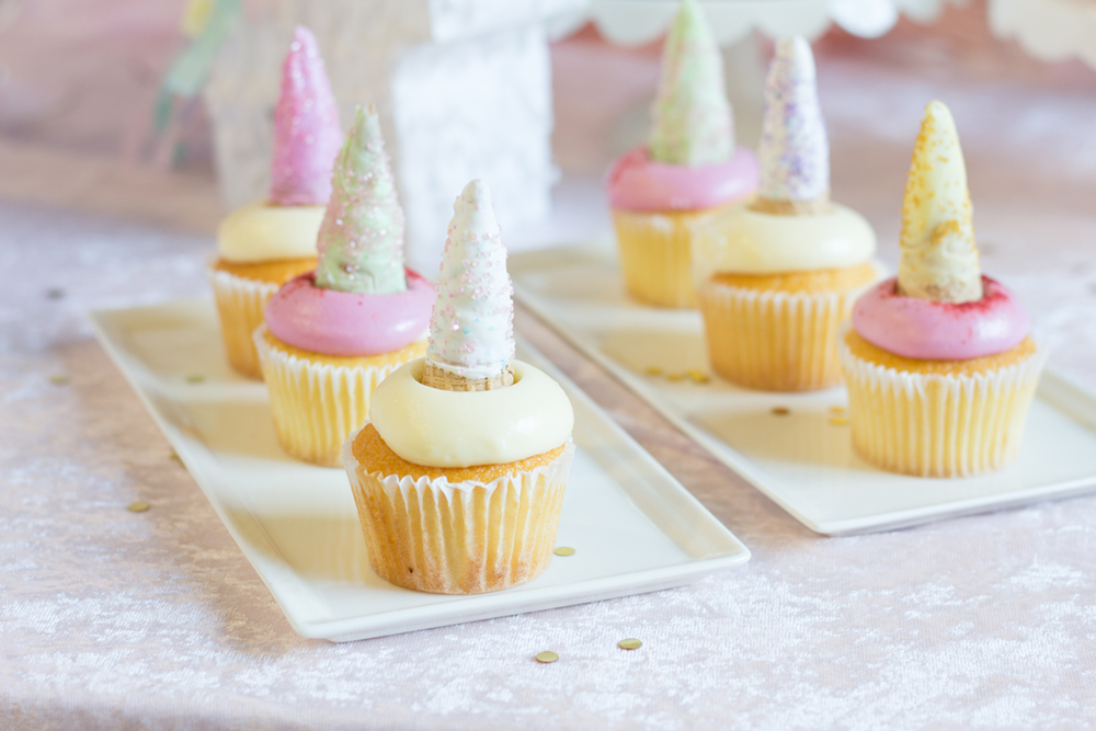 DIY Unicorn Horn Cupcake Toppers -Beau-coup Blog